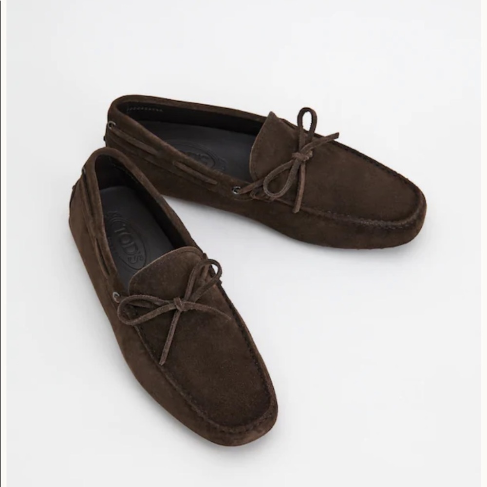 TOD'S | GOMMINO DRIVING SHOES IN SUEDE - BROWN